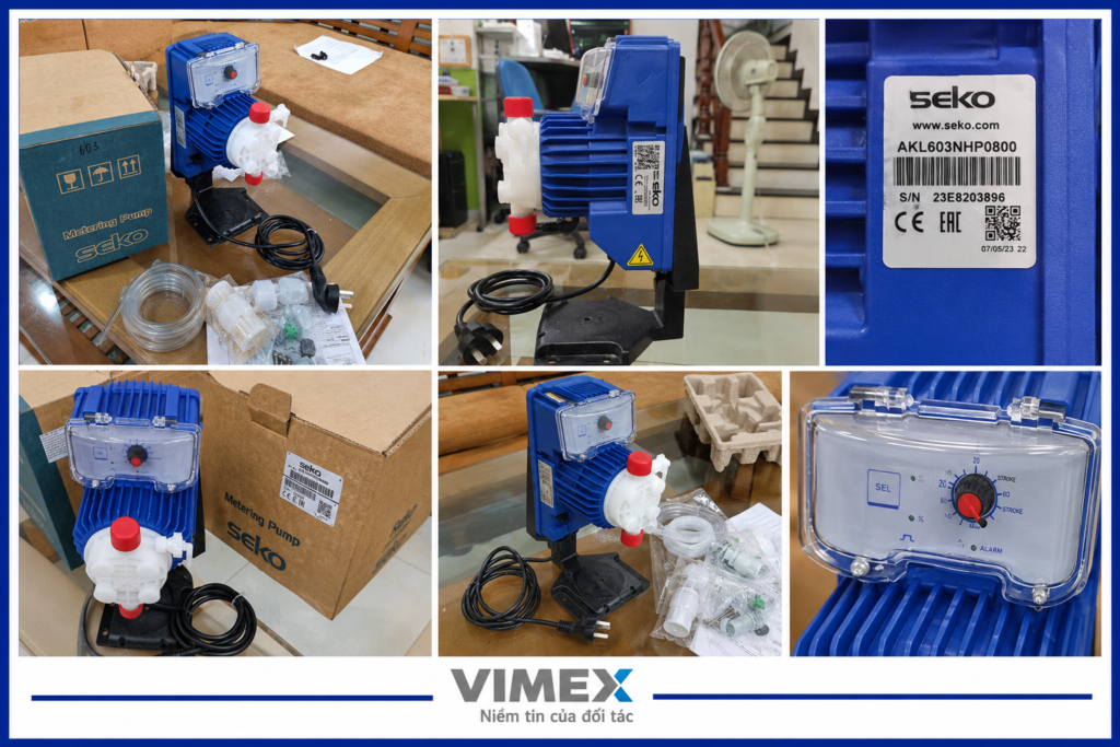 Bơm định lượng Seko AKL 603 3 bom dinh luong akl603