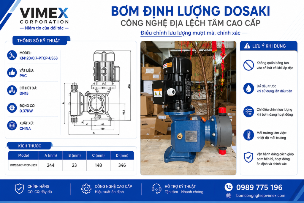 bom dinh luong km120 dosaki vm