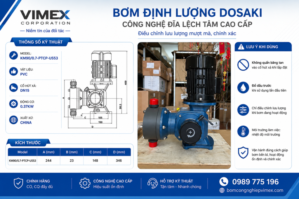 bom dinh luong km90 dosaki