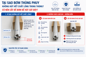 Tai sao bom thung phuy ko hut het chat long
