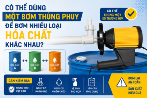 Co the dung 1 bom thung phuy de bom cac loai hoa chat khac nhau khong