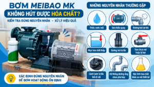 bom mk khong hut duoc hoa chat